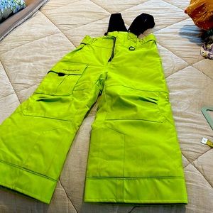 Obermeyer ski bib! Neon green